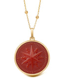 CARNELIAN COMPASS NECKLACE