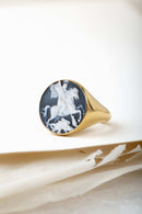 SARDONYX SAINT GEORGE RING