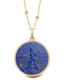 LAPIS LAZULI FARAVAHAR NECKLACE