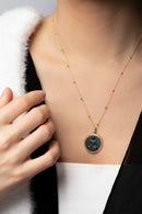 BLOODSTONE BUDDHA NECKLACE