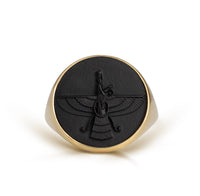 ONYX FARAVAHAR RING