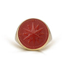 CARNELIAN COMPASS RING