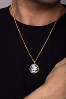 SARDONYX SAINT GEORGE NECKLACE
