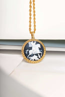 SARDONYX SAINT GEORGE NECKLACE