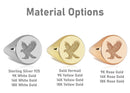 14K Gold Celtic Hawk Signet Ring