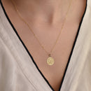 14K Gold Koi Fish Yin Yang Pendant Necklace