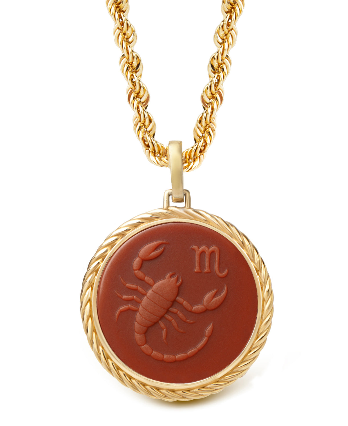 CARNELIAN SCORPIO NECKLACE