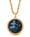SARDONYX SAGITTARIUS NECKLACE