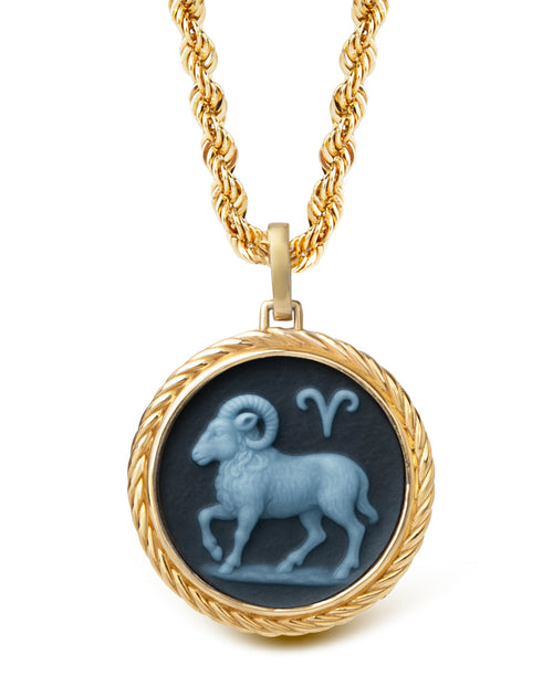 SARDONYX ARIES NECKLACE