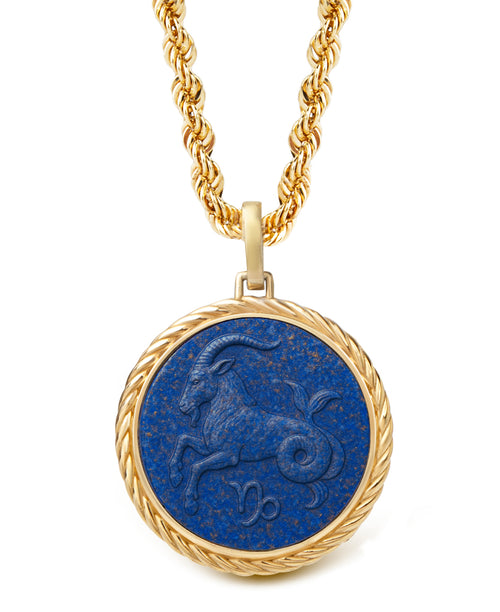 LAPIS LAZULI CAPRICORN NECKLACE