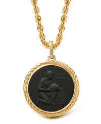ONYX AQUARIUS NECKLACE