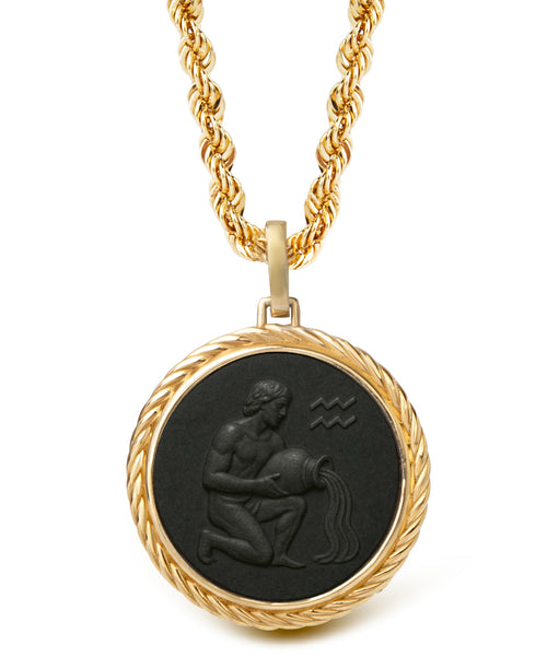 ONYX AQUARIUS NECKLACE