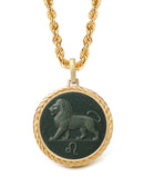 BLOODSTONE LEO NECKLACE