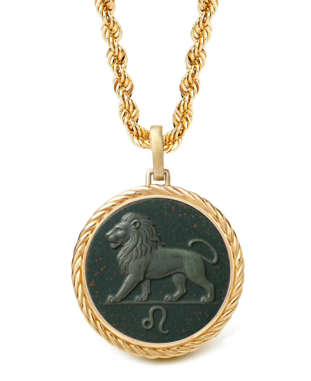 BLOODSTONE LEO NECKLACE