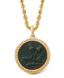 BLOODSTONE THISTLE NECKLACE
