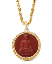 CARNELIAN BUDDHA NECKLACE
