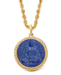 LAPIS LAZULI BUDDHA NECKLACE