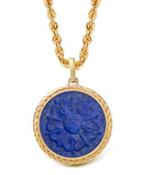 LAPIS LAZULI LUTHER ROSE NECKLACE