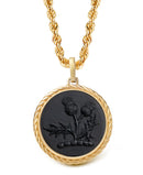 ONYX THISTLE NECKLACE