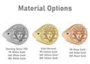 14K Gold Medusa Signet Ring