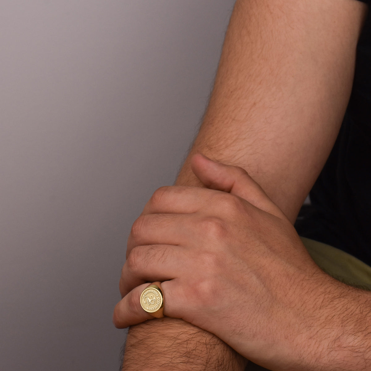 14K Gold Pharmacist Signet Ring