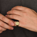 14K Gold Sheep Signet Ring