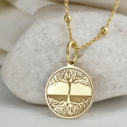 14K Gold Tree of Life Necklace