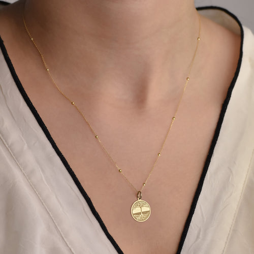 14K Gold Tree of Life Necklace