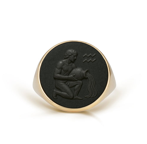 ONYX AQUARIUS RING