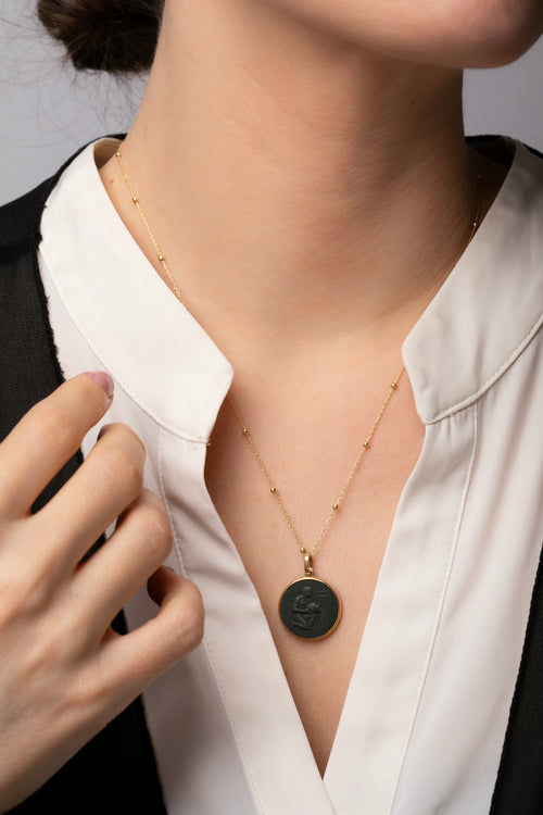 ONYX AQUARIUS NECKLACE