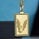 14K Gold Bat Pendant Necklace