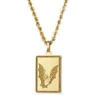 14K Gold Bat Pendant Necklace
