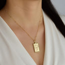 14K Gold Camel Pendant Necklace