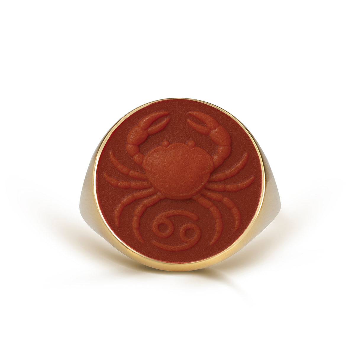 CARNELIAN CANCER RING