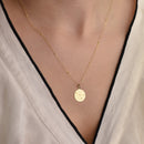 14K Gold Cancer Zodiac Constellation Pendant Necklace