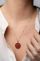 CARNELIAN CANCER NECKLACE