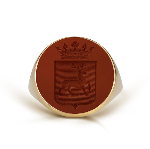 CARNELIAN FAMILY CREST RING