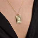 14K Gold Cat Lover Pendant Necklace
