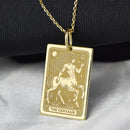 14K Gold Centaur Pendant Necklace