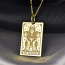 14K Gold Cerberus Pendant Necklace