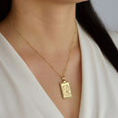 14K Gold Cheetah Pendant Necklace