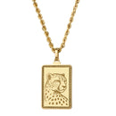 14K Gold Cheetah Pendant Necklace