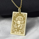 14K Gold Elf Pendant Necklace