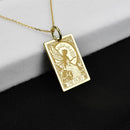 14K Gold Fairy Pendant Necklace