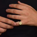 14K Gold Faravahar Signet Ring