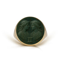 BLOODSTONE GEMINI RING