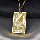 14K Gold Gnome Pendant Necklace