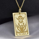 14K Gold Goblin Pendant Necklace