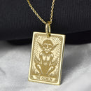 14K Gold Goblin Pendant Necklace