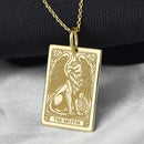14K Gold Griffin Pendant Necklace